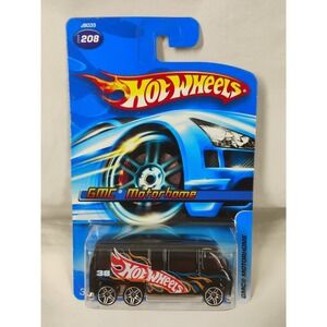 2006 Hot Wheels #208 GMC Motorhome Black Different Packaging/Rims